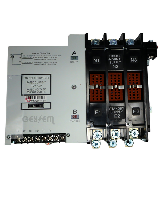 ATS Unidad de Transferencia Automatica 100 Amperes Doble Tiro