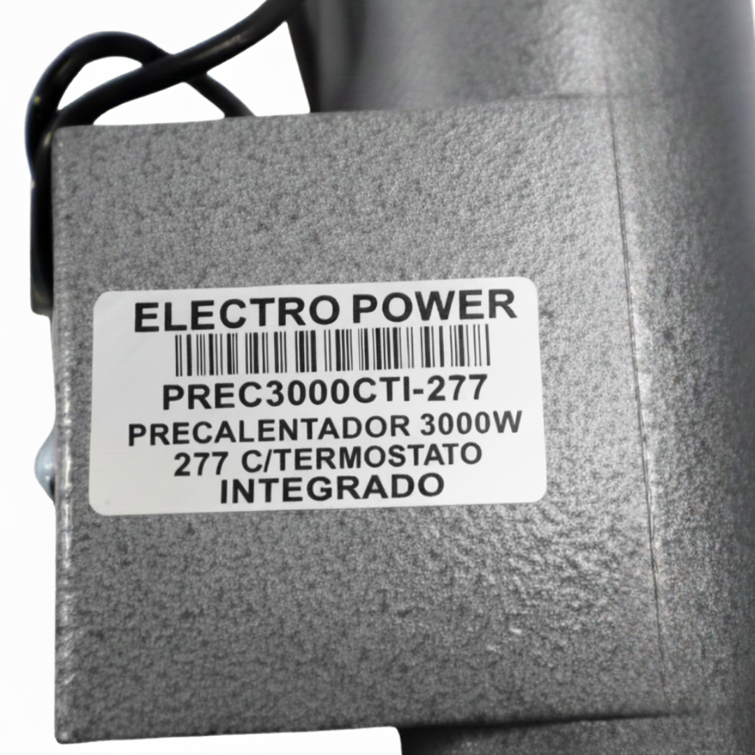 Precalentador Cilíndrico Conexiones para Motores Diésel y Plantas de Emergencia