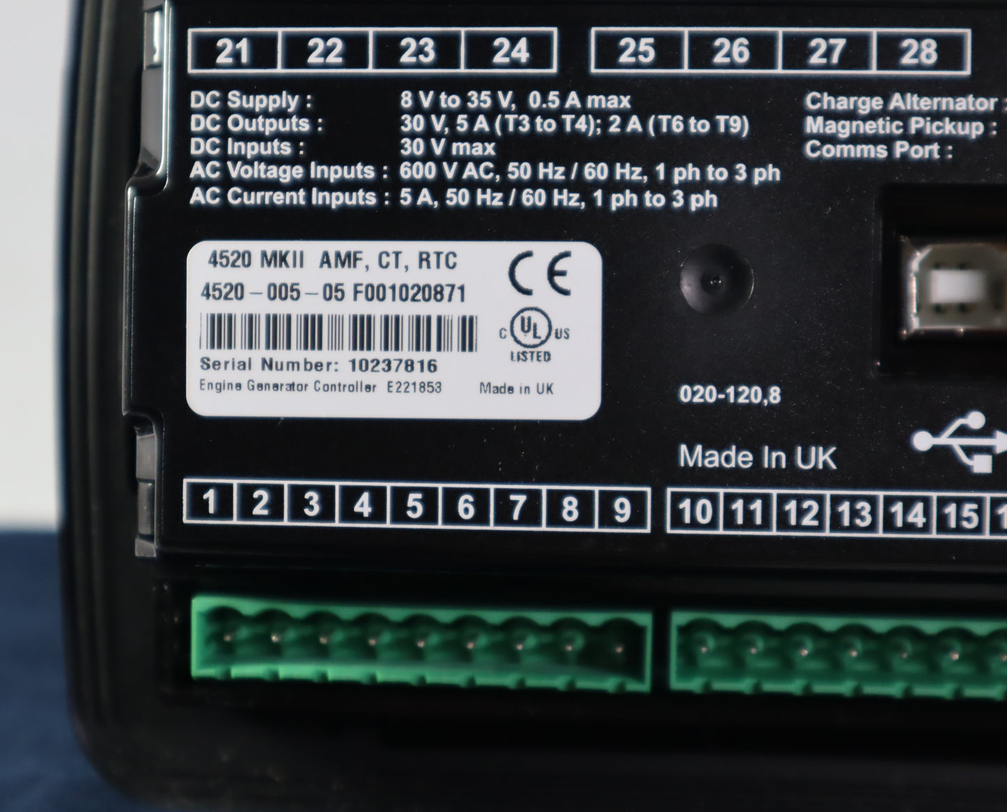 Módulo de Control Deep Sea DSE4520 MKII | Venta Independiente GEYSEM