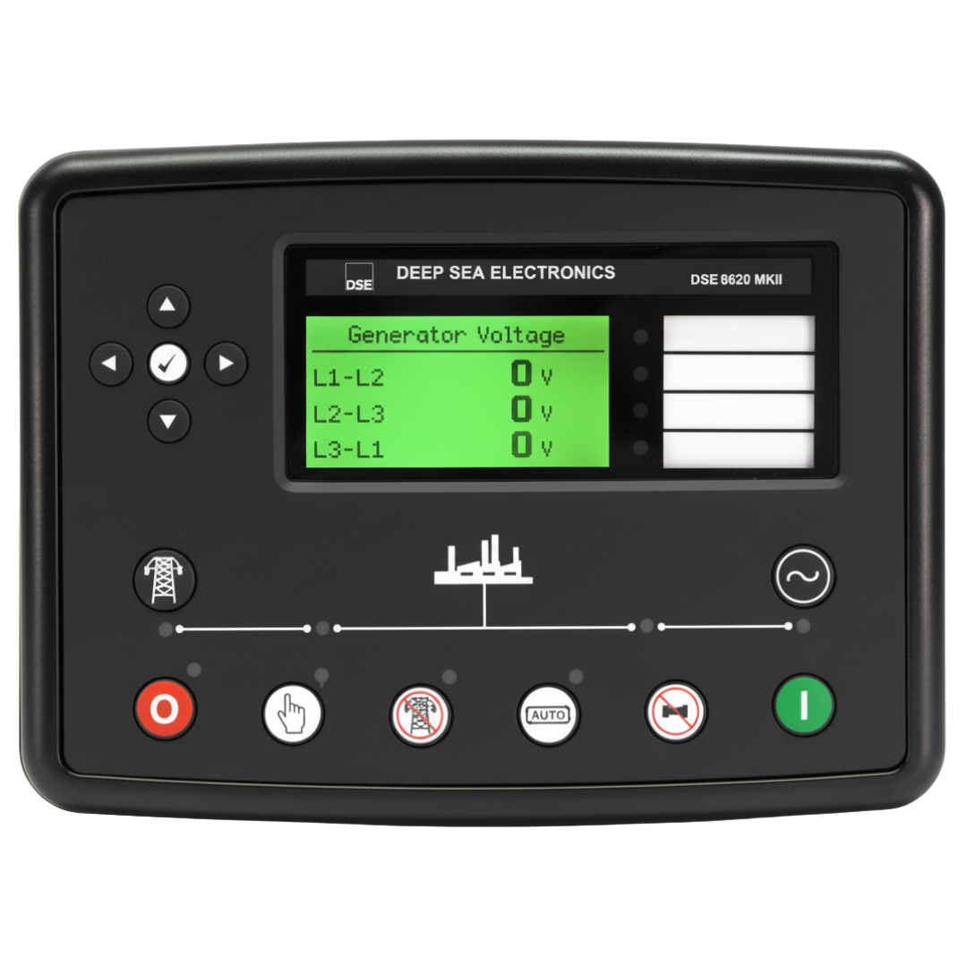 DeepSea 8620 MKII  Módulo de Control (Sincronía Red-Generador)Módulo de control de distribución de carga en caso de fallo de la red eléctrica automática. Original