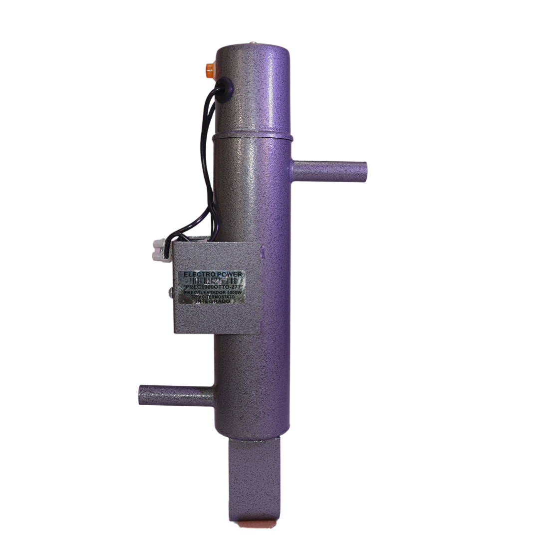 Precalentador Cilíndrico Tubular para Motores Diésel y Plantas de Emergencia