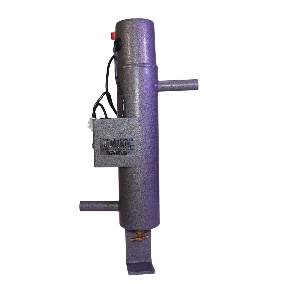 Precalentador Cilíndrico Tubular para Motores Diésel y Plantas de Emergencia