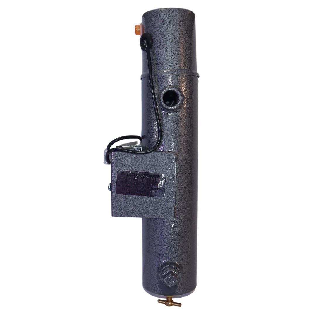 Precalentador Cilíndrico Conexiones para Motores Diésel y Plantas de Emergencia