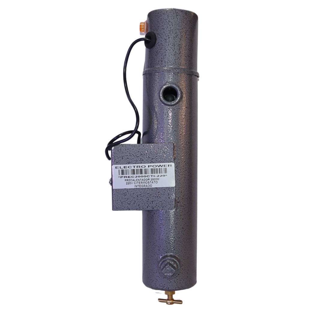 Precalentador Cilíndrico Conexiones para Motores Diésel y Plantas de Emergencia