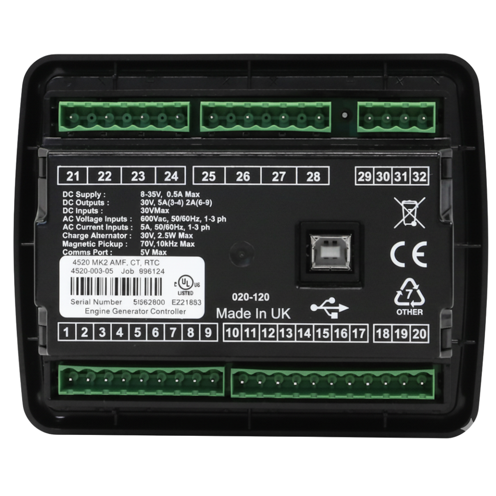 Modulo Deep Sea Módulo de Control Deep Sea DSE4520 MKII – Refacciones Plantas de Emergencia
