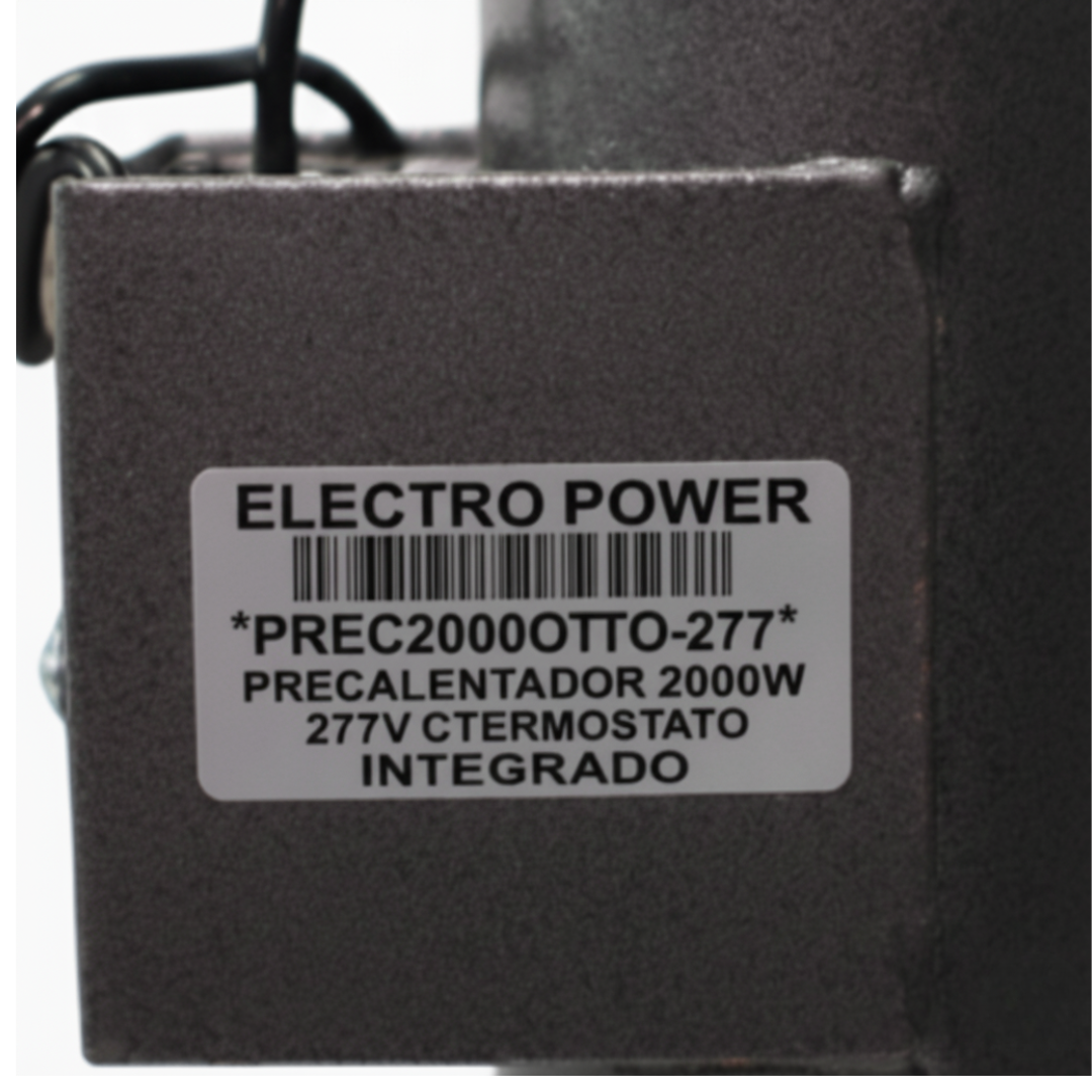 Precalentador Cilíndrico Tubular para Motores Diésel y Plantas de Emergencia