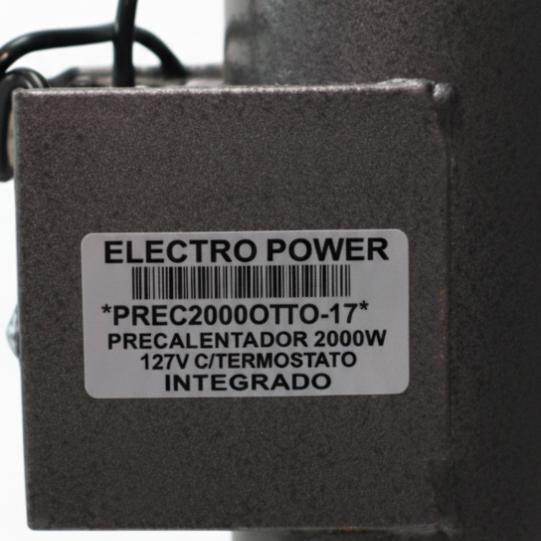 Precalentador Cilíndrico Tubular para Motores Diésel y Plantas de Emergencia