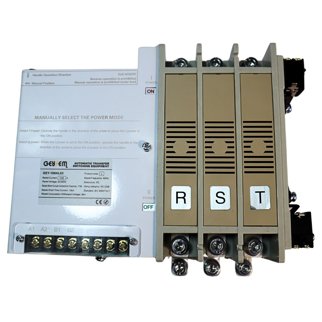 Transferencia Automática GEYSEM 100 A 3P | Doble Tiro 220 VCA